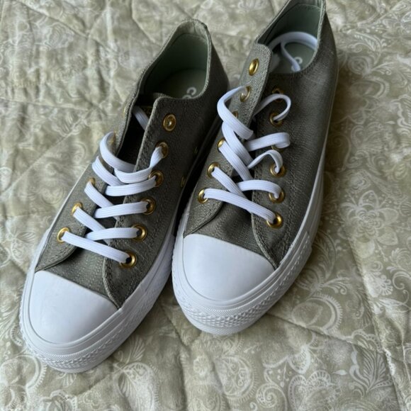 New Rare Converse Chuck Taylor All Star Ox- Washed Linen - Picture 1 of 5